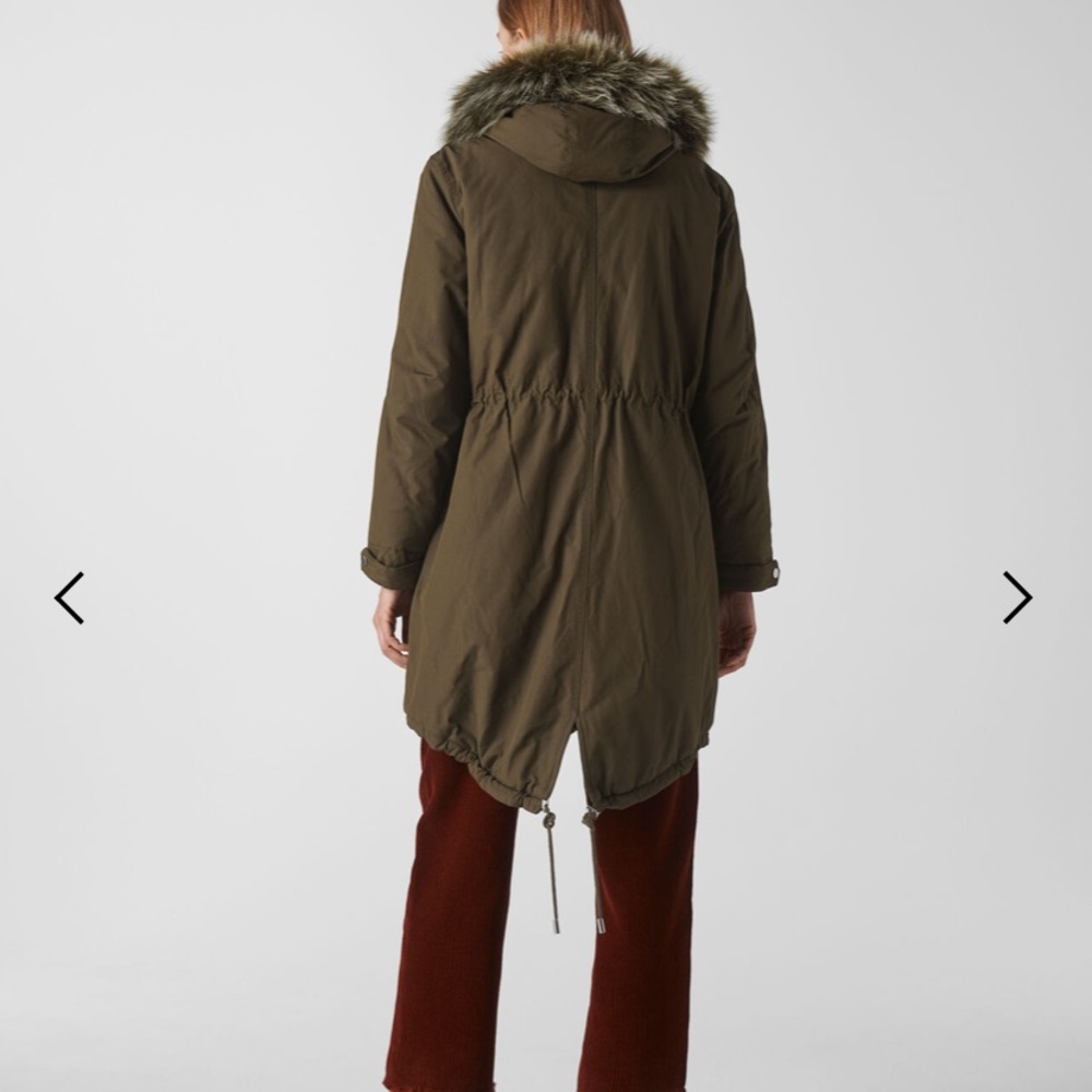 Whistles Cleo casual parka military jacket